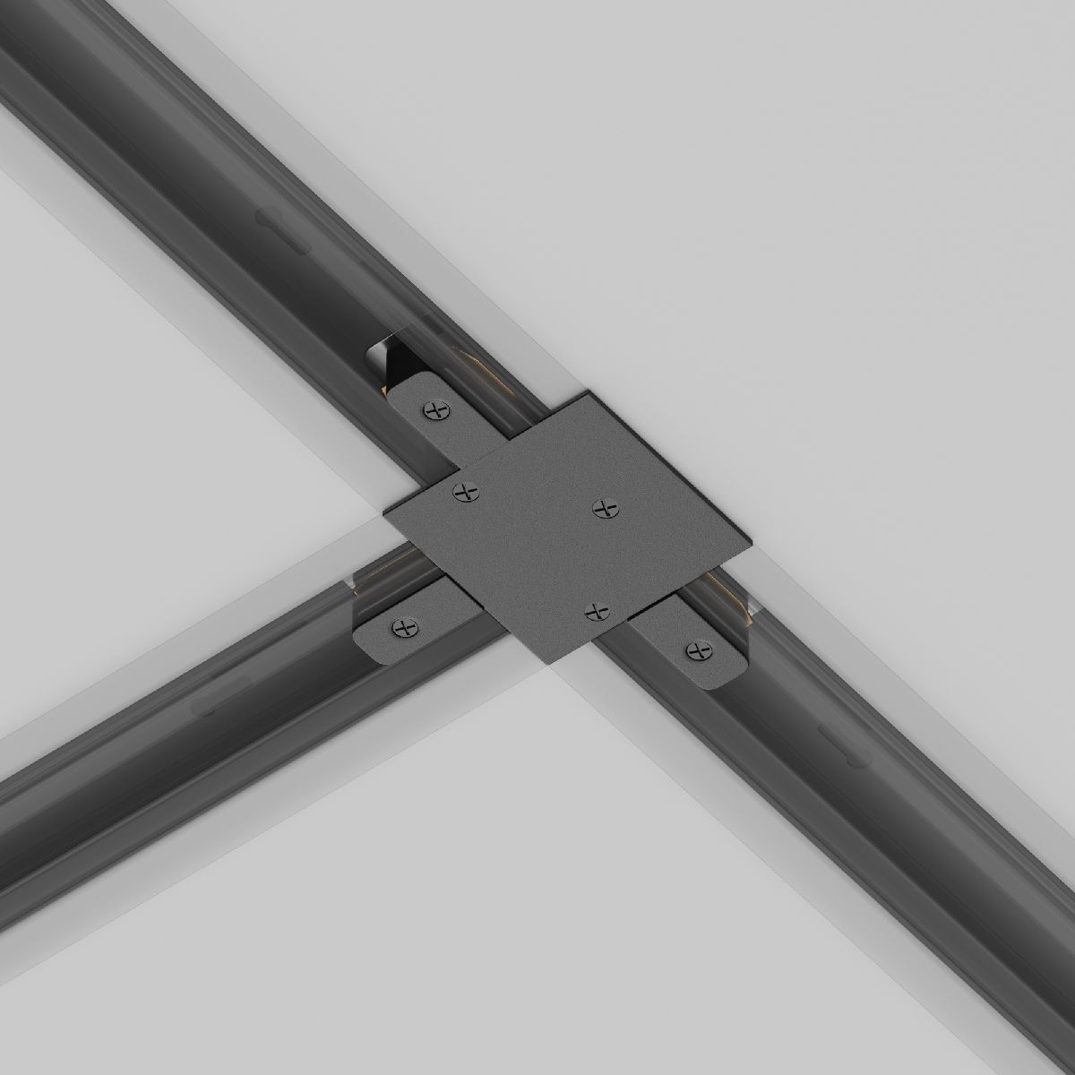 Коннектор T-образный Maytoni Accessories for tracks TRA002CT-11B