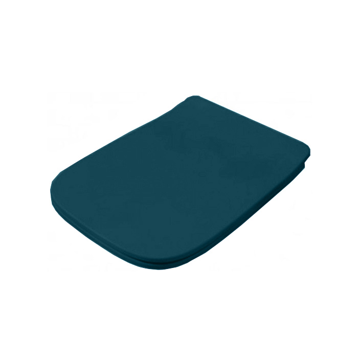 Artceram A16 Сиденье для унитаза, с микролифтом, фурнитура хром, цвет: Green petrolio