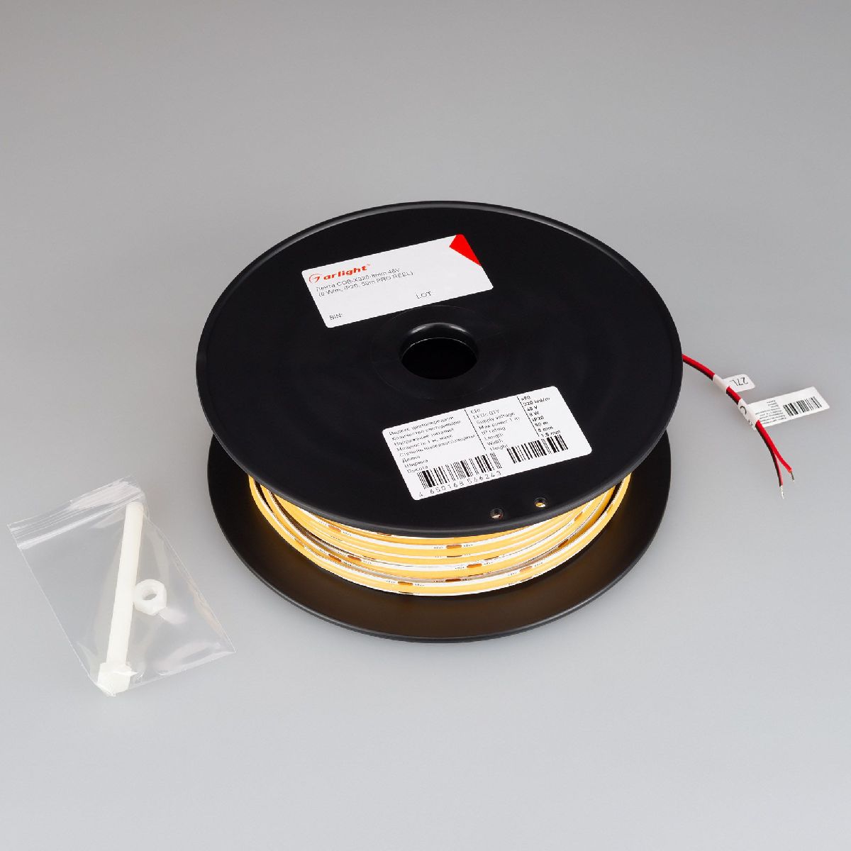 Светодиодная лента Arlight COB-X320-8mm 48V Warm2700 (8 W/m, IP20, 50m PRO REEL) 043242
