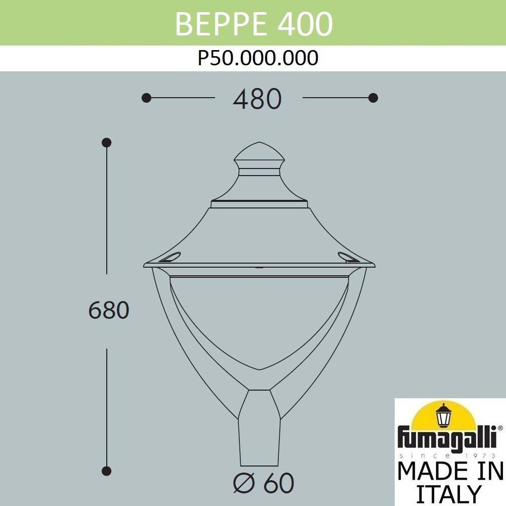Уличный светильник Fumagalli Beppe P50.000.000.LXH27