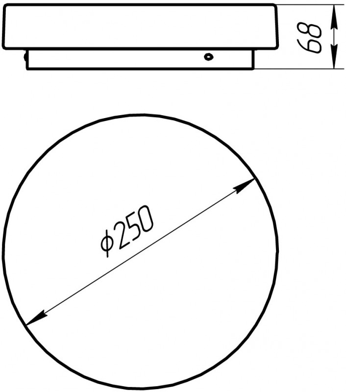 Накладной светильник Arte Lamp Aqva-tablet Led A6824PL-1WH