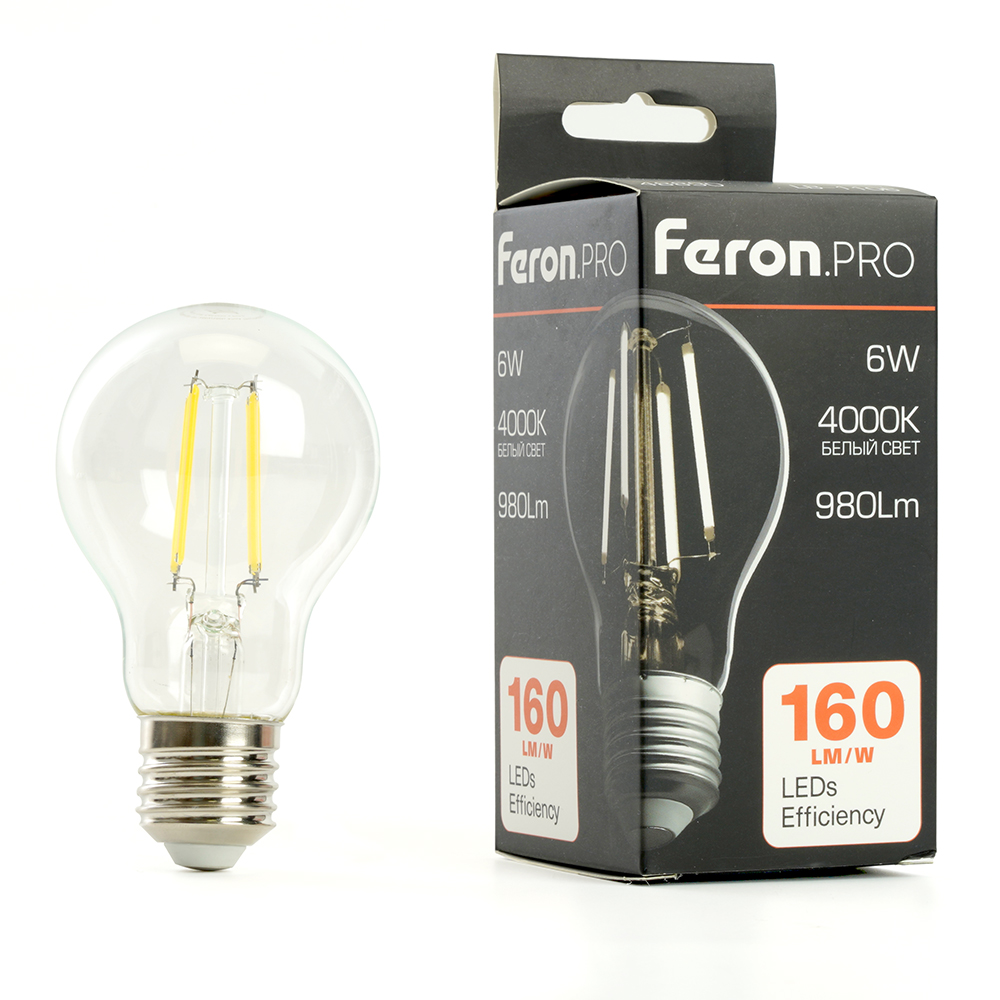 Светодиодная лампа Feron LB-1106 E27 6W 4000K 48890