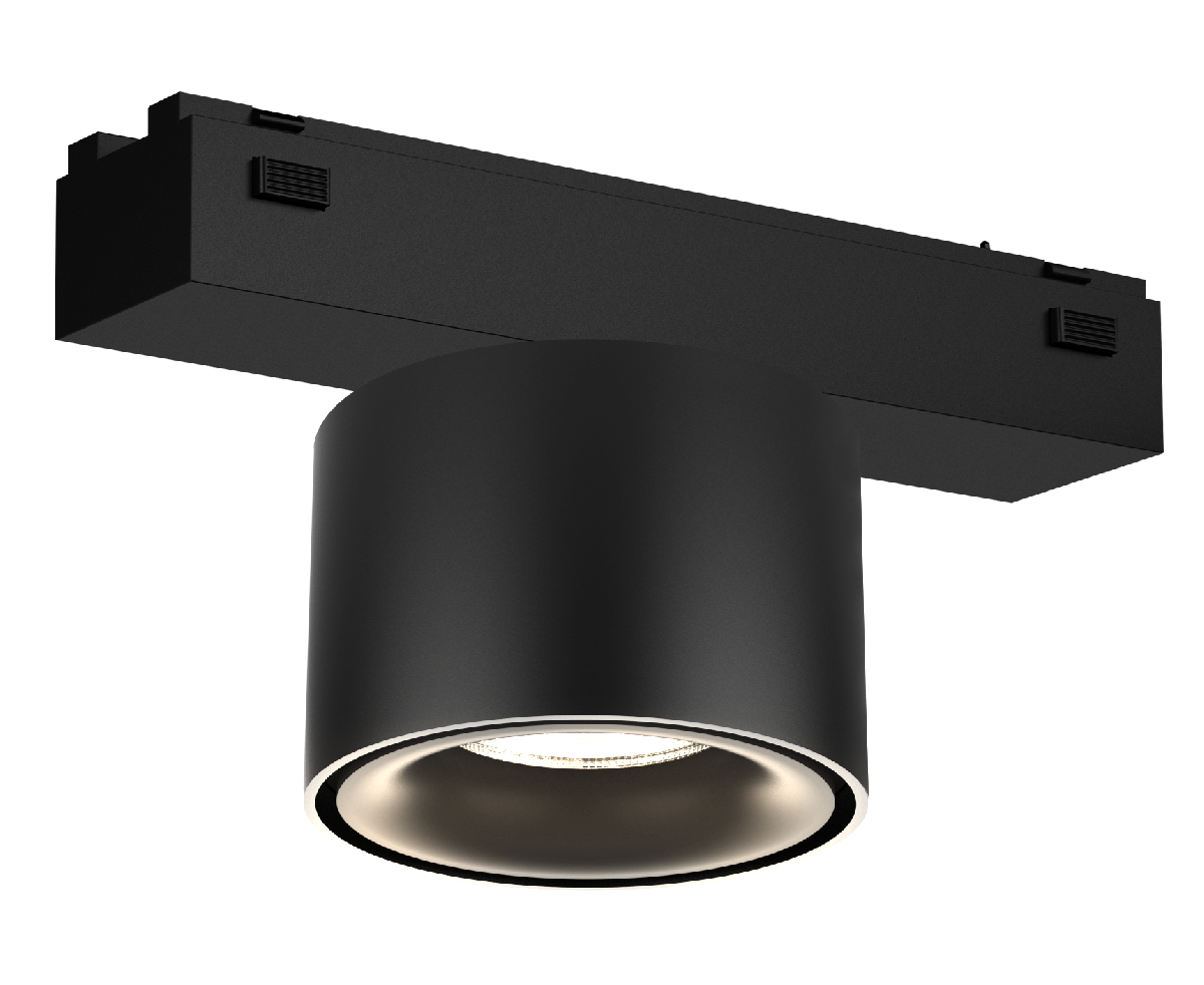 Трековый магнитный светильник iLedex Vision 4825-049-D74-10W-60DG-3000K-BK