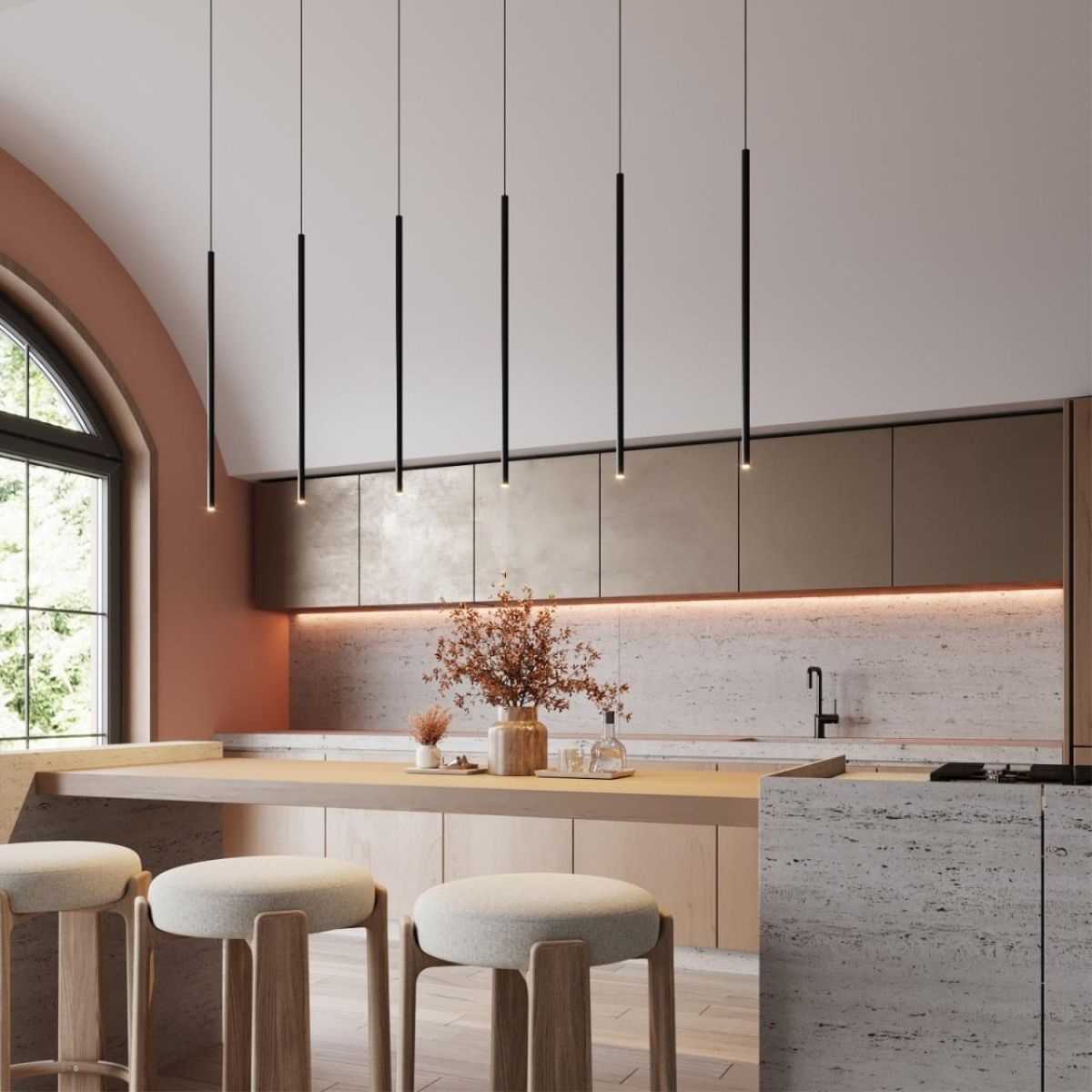 Подвесной светильник Odeon Light Hightech Teo 7103/4L