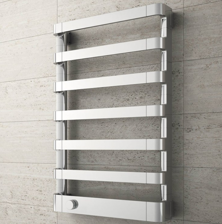 Irsap Step_E Полотенцесушитель электрический 50x77.5x10.7см ( 7плоск.трубок), мощность:250 ватт, с электр/термостатом. цвет: хром Дизайн Antonio Citterio