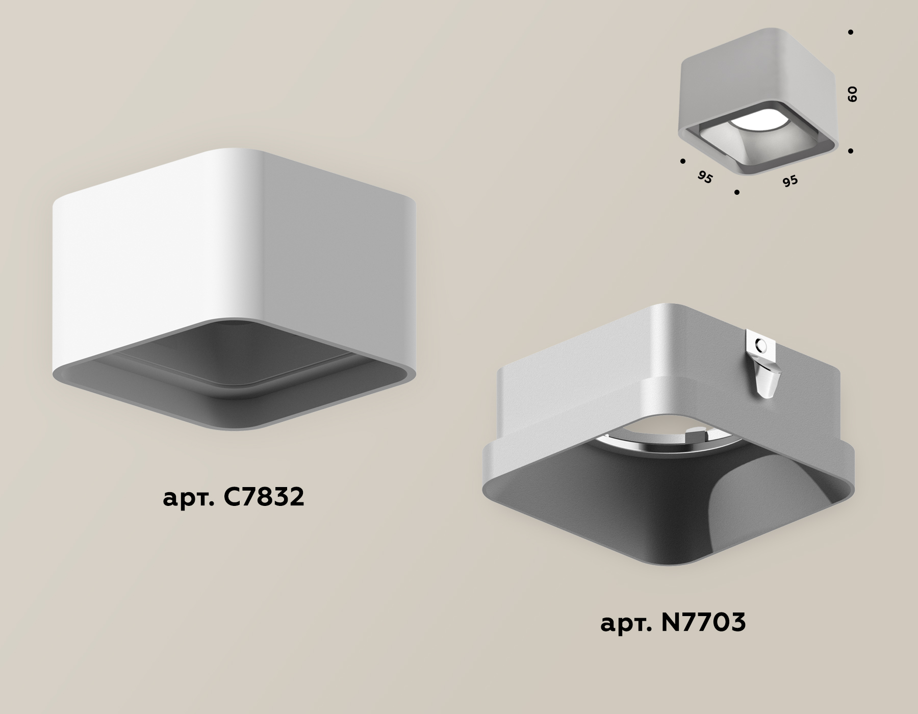 Накладной светильник Ambrella Light Techno XS7832003 (C7832, N7703)
