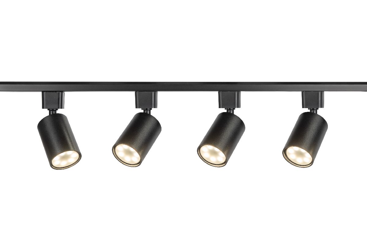 Трековый однофазный светильник (4 шт.) Эра TR70-SET4-GU10-BK Б0063956