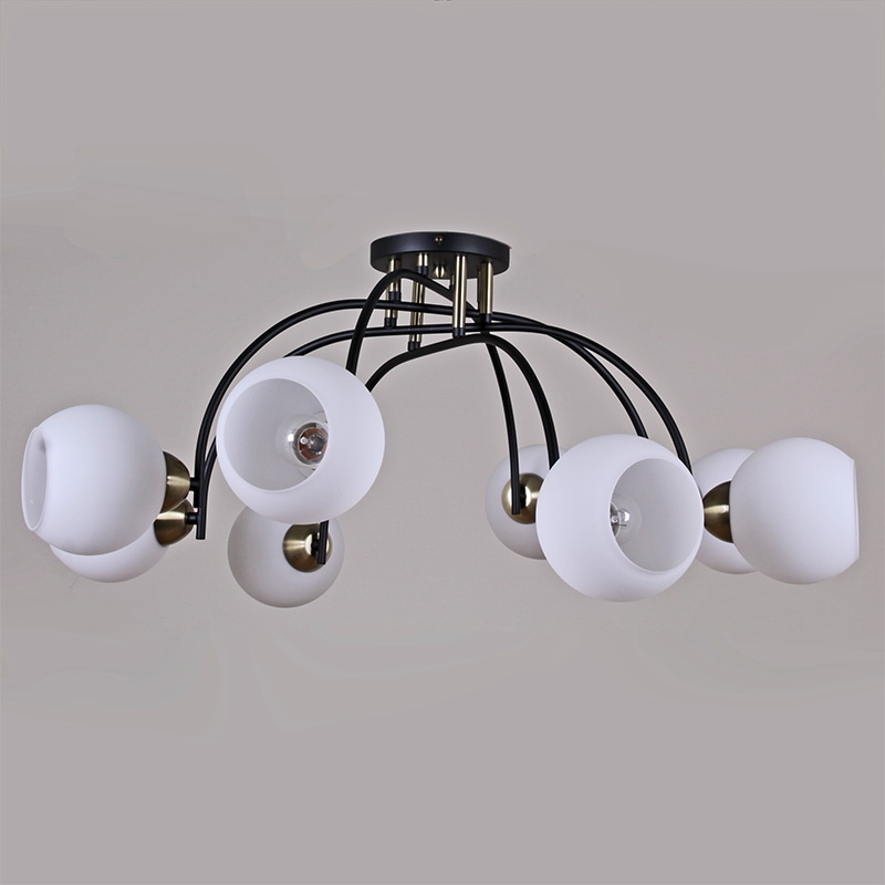Люстра на штанге Illumico IL0250-8CSQ-79 BK AB