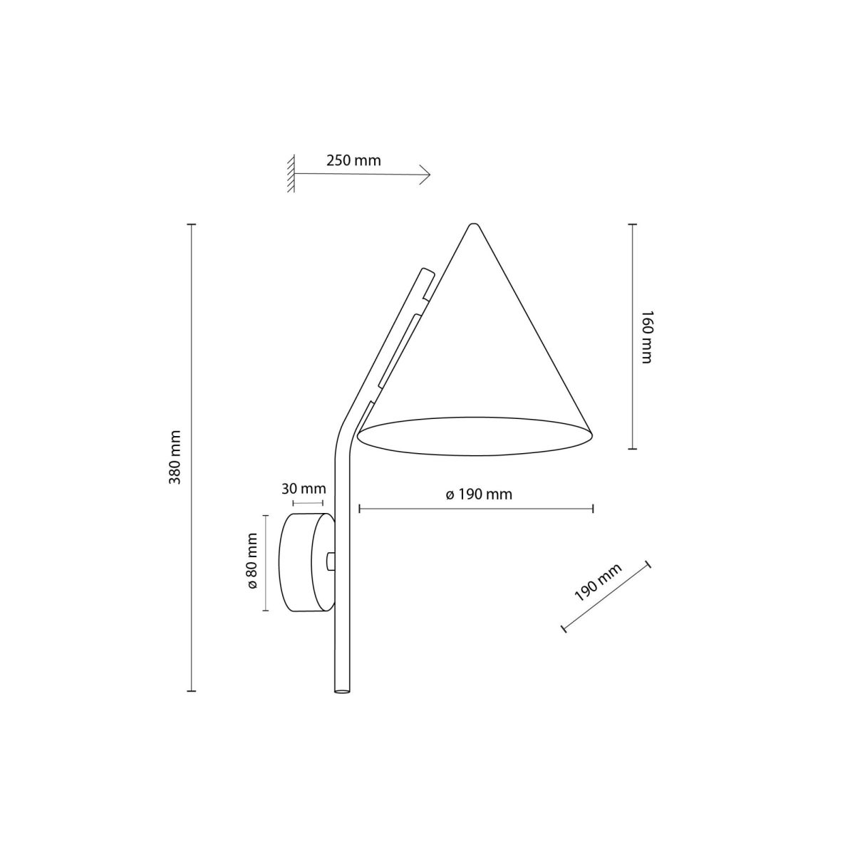 Бра TK Lighting 11087 CONO BRICK a070963