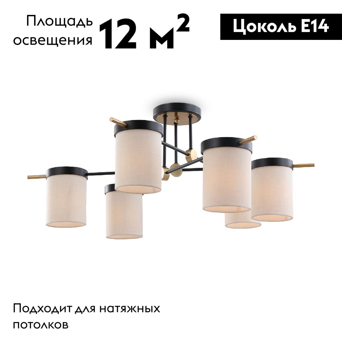 Потолочная люстра Freya Bogy FR5377CL-06B