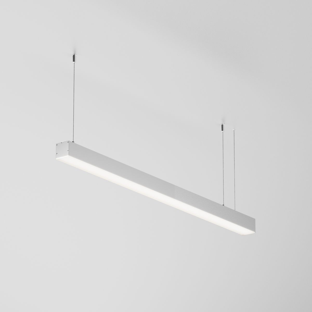 Линейный подвесной светильник Maytoni Technical 4000K 50x50 (Серебро, 1 м) LL312020