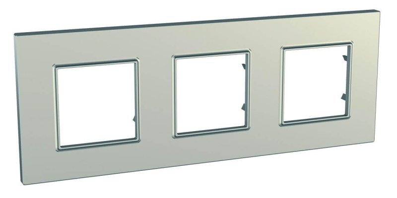 Рамка 3-постовая Schneider Electric Unica Quadro MGU6.706.57