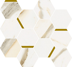 ITALON / ИТАЛОН STELLARIS Calacatta Gold Mosaico Chic Натуральный
