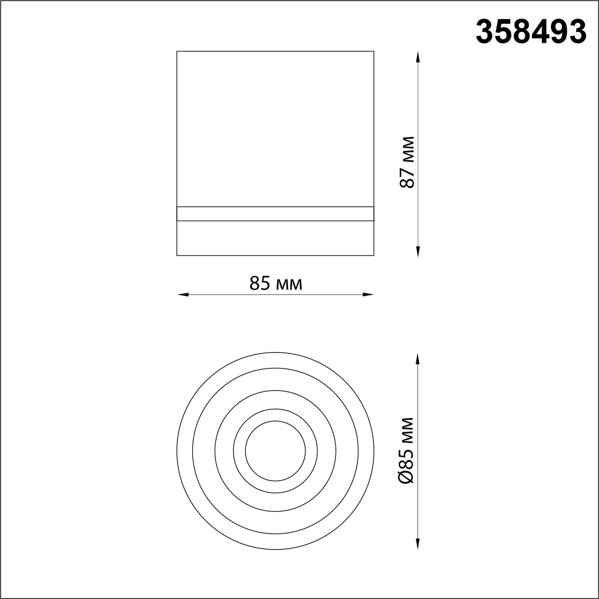 Накладной светильник Novotech Arum 358493