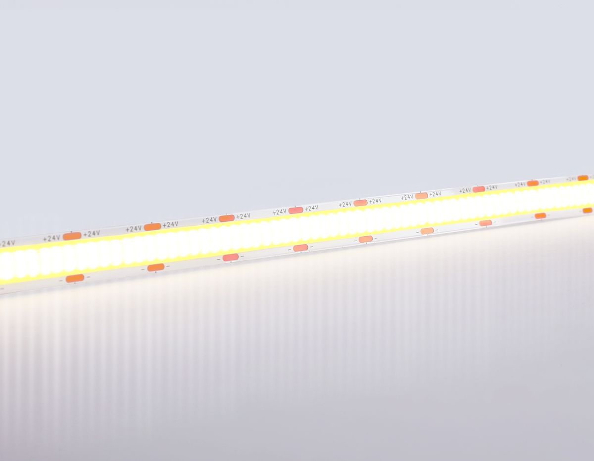 Светодиодная лента Ambrella Light Illumination COB 616Led/19W m/ 24V IP20 4500K/ 5m*12mm*2mm (2 конт.) GS4802