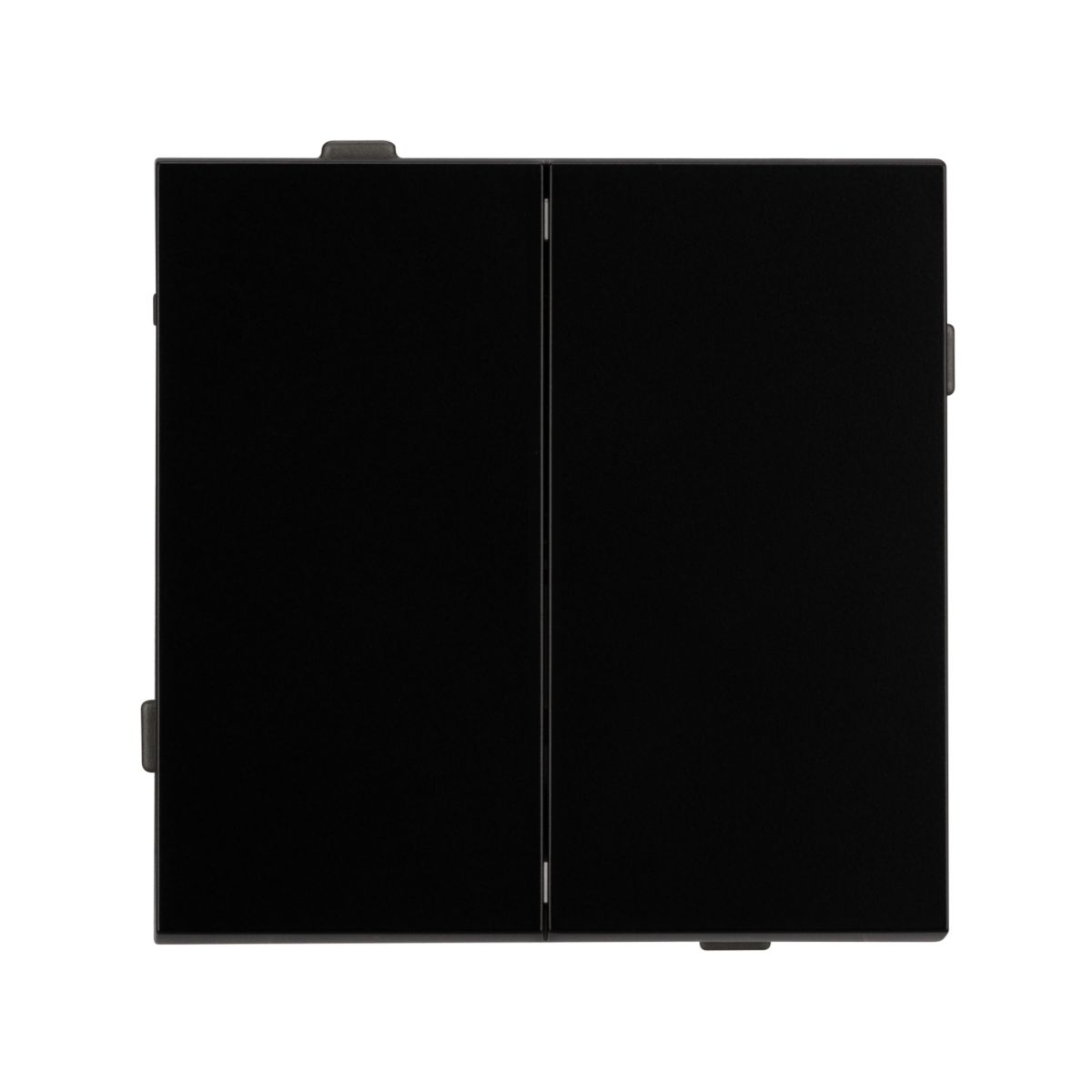 Механизм выключателя двухклавишный проходной Arlight SWT-TENDO-MKP2-PL-BK (230V, 10A) 054067