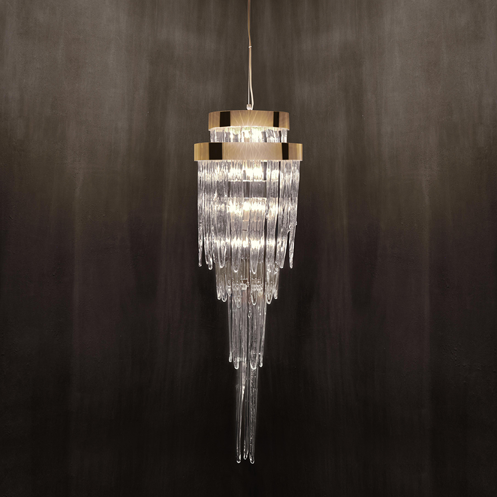 Подвесная люстра Delight Collection Babel KM0990P-4 brass