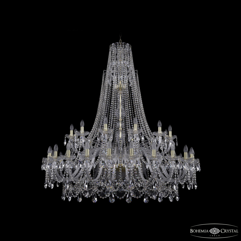 Подвесная люстра Bohemia Ivele Crystal 1411/24+12/530/XL-152 G