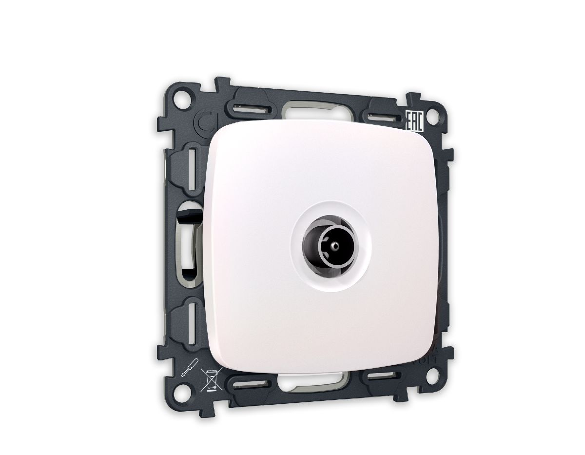 Комплект механизма TV розетки оконечной 50-870 MHz 1dB Ambrella Volt Omega MO213010