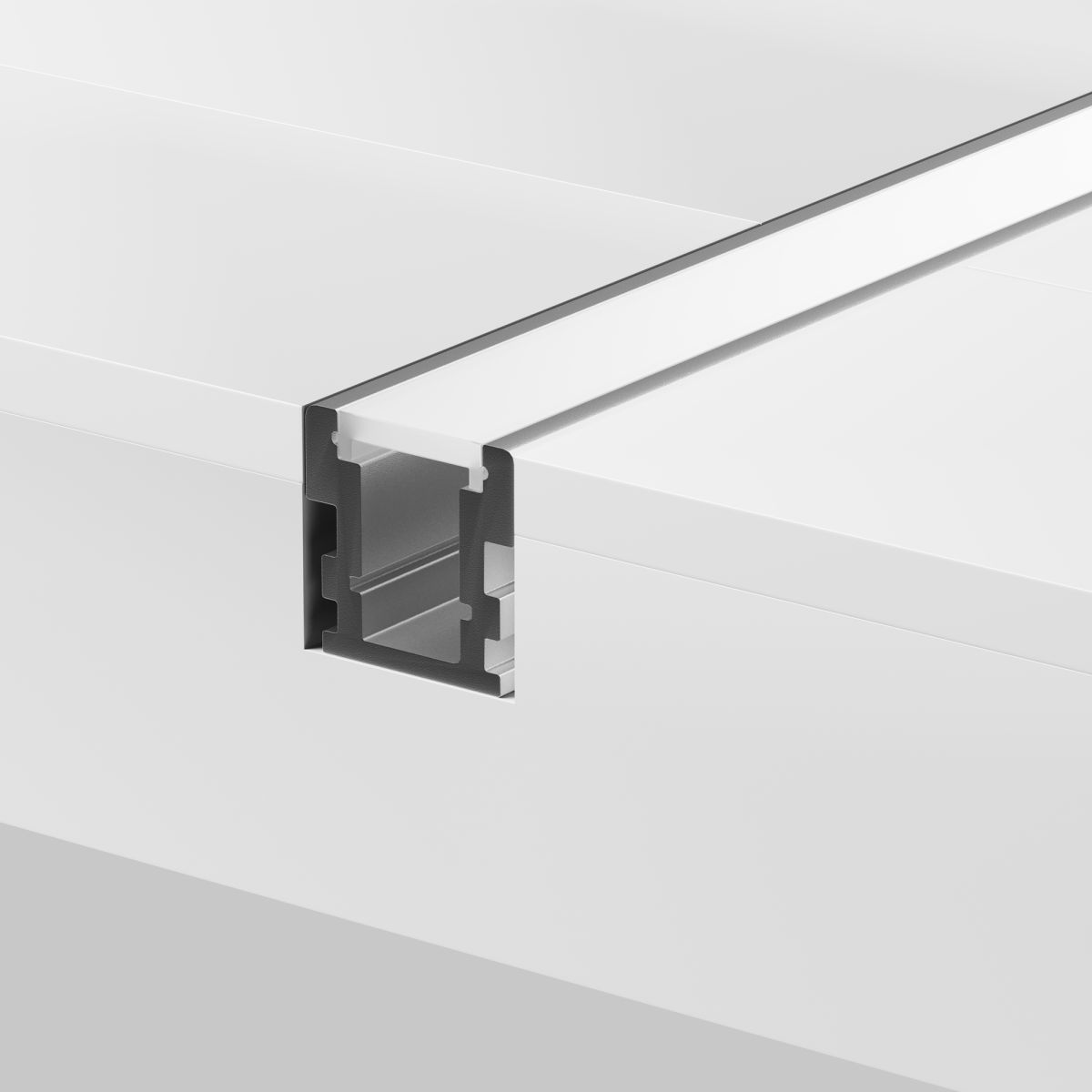 Алюминиевый профиль встраиваемый в пол 26x26 Maytoni Led Strip ALM-2626-S-2M 636016