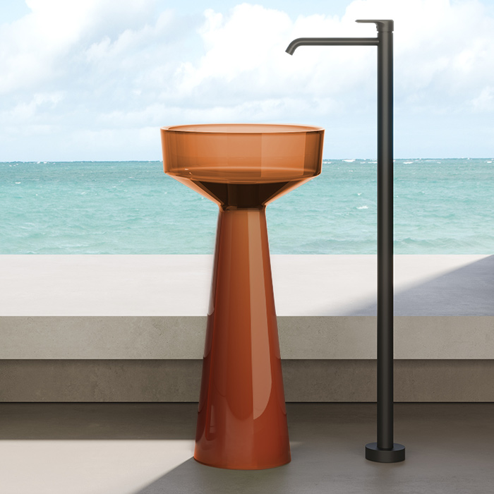 Dea Design Pedestal Basin Раковина напольная d42хh85см, цвет: sunset