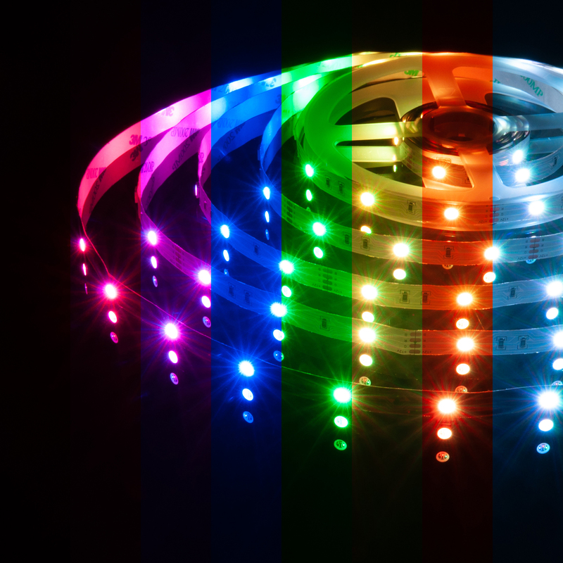 Светодиодная лента Elektrostandard 12V 7,2W 30Led 5050 IP20 RGB, 5м 4690389040160