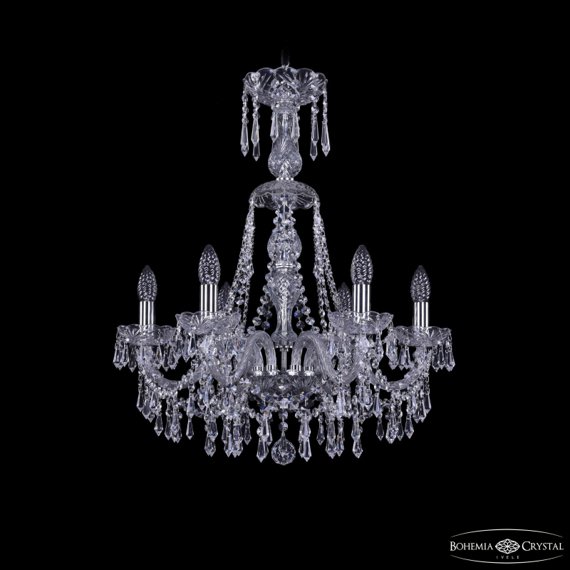 Подвесная люстра Bohemia Ivele Crystal 1403/6/195/XL-65 Ni