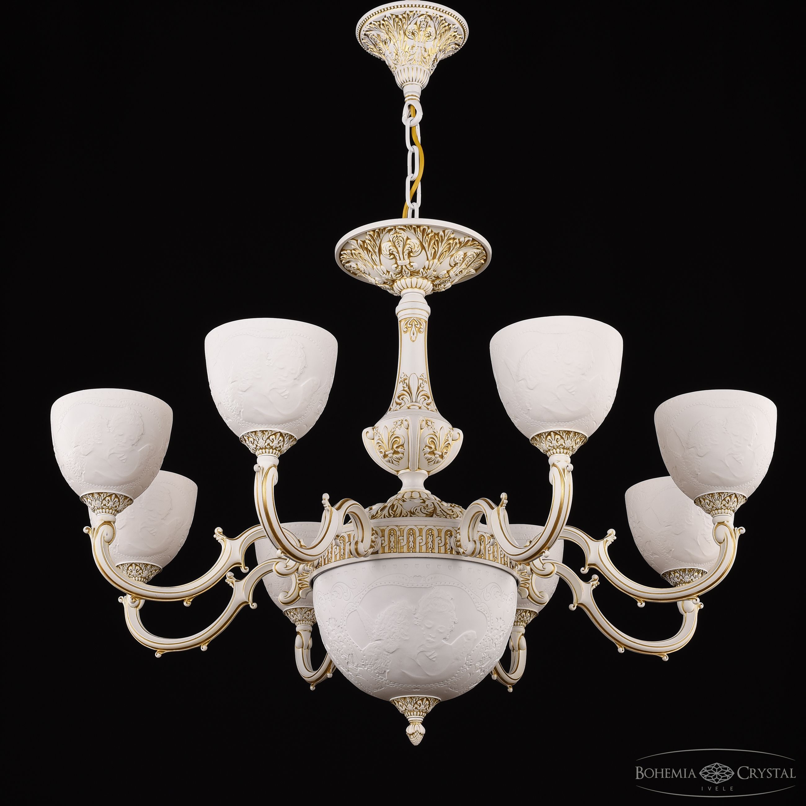 Подвесная люстра Bohemia Ivele Crystal AL78101P/8/250 WMG P1 U Angel