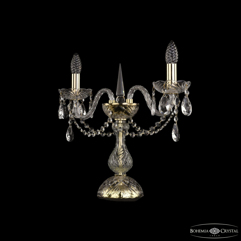 Настольная лампа Bohemia Ivele Crystal 1402L/2/141-39 G