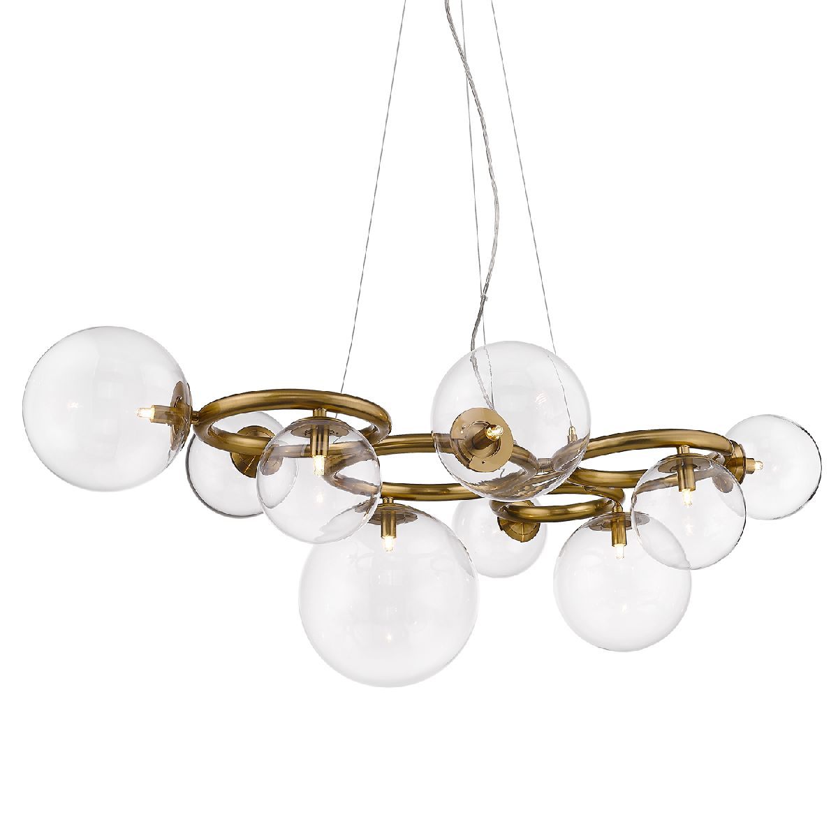 Подвесная люстра DeLight Collection Puppet P68092-9 brass