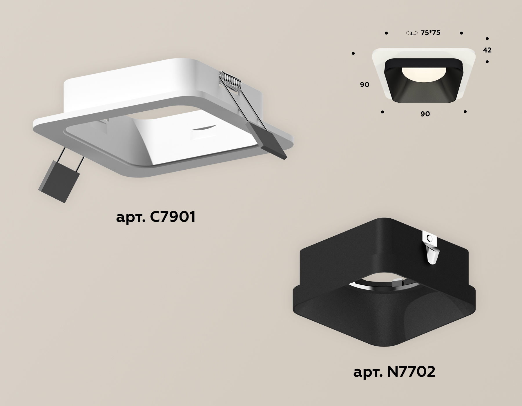 Встраиваемый светильник Ambrella Light Techno XC7901002 (C7901, N7702)