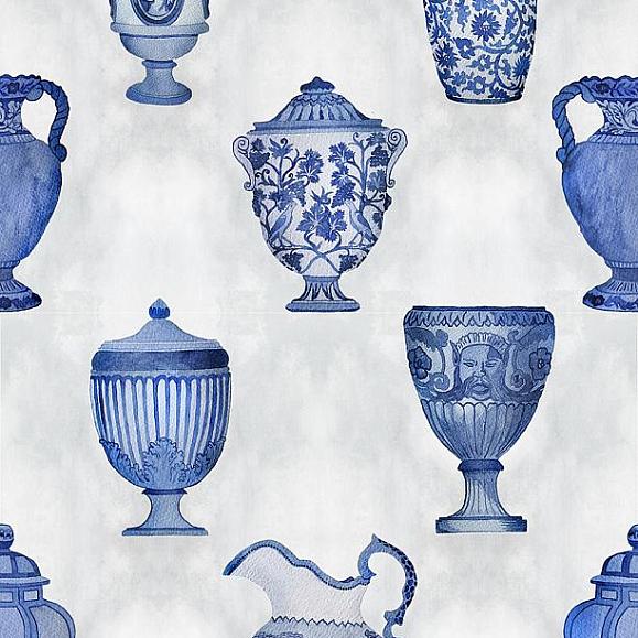 Обои Coordonne 9300020N Porcelaine Cobalt