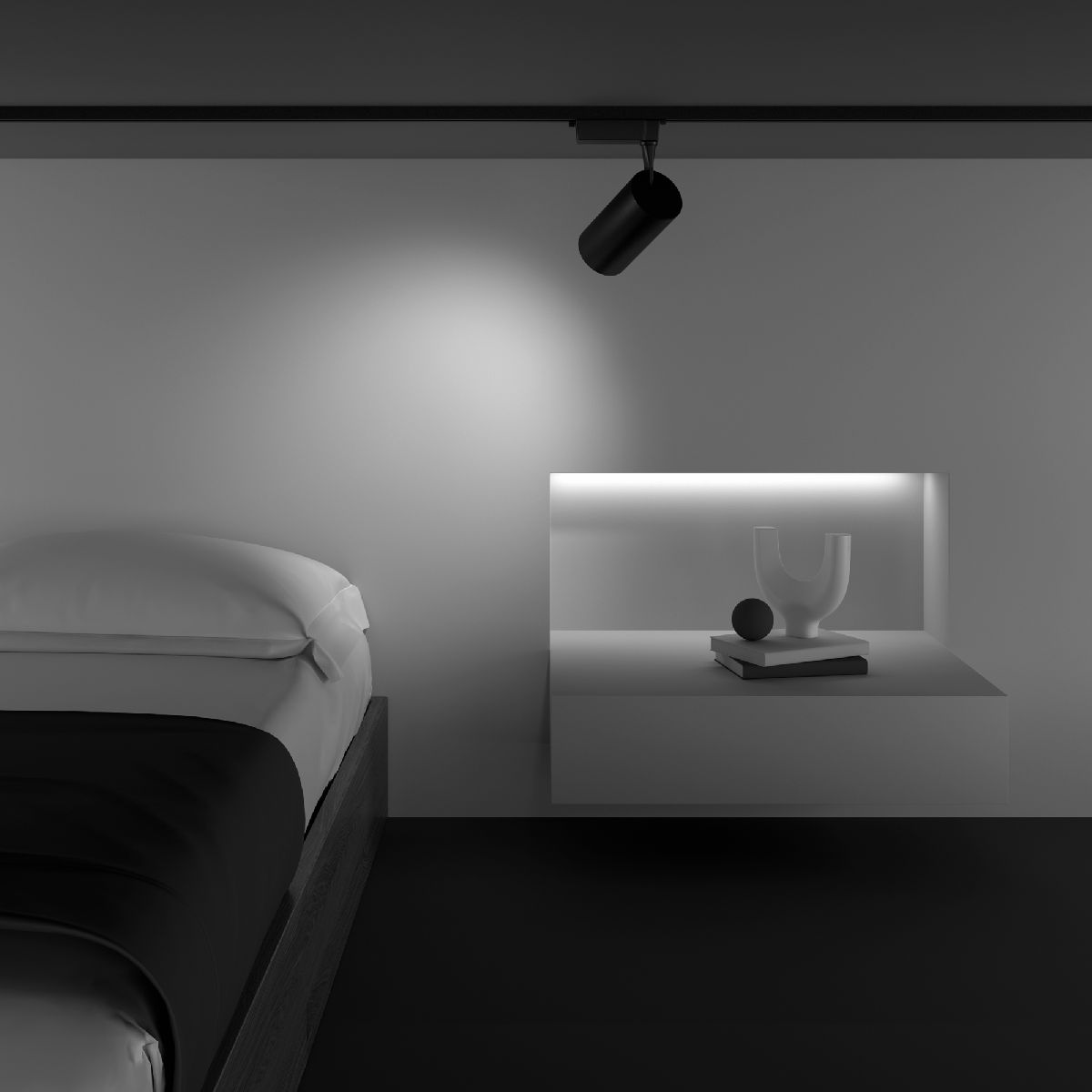 Трековый светильник Maytoni Technical Vuoro TR003-1-36W3K-W-B
