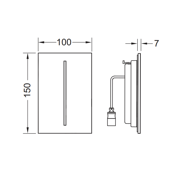 TECEfilo Urinal Лицевая панель, цвет: белый