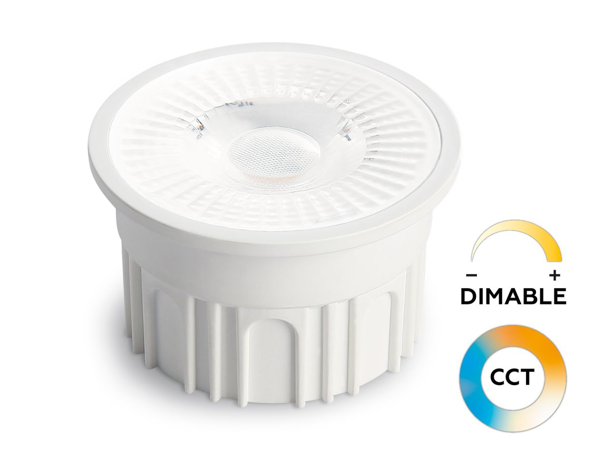 Светодиодный модуль Ambrella Light Bulbing LED MR16-PR 12W IC 220-240V 38° 6400K 4000K 2700K CCT Memory Dimmer 212610