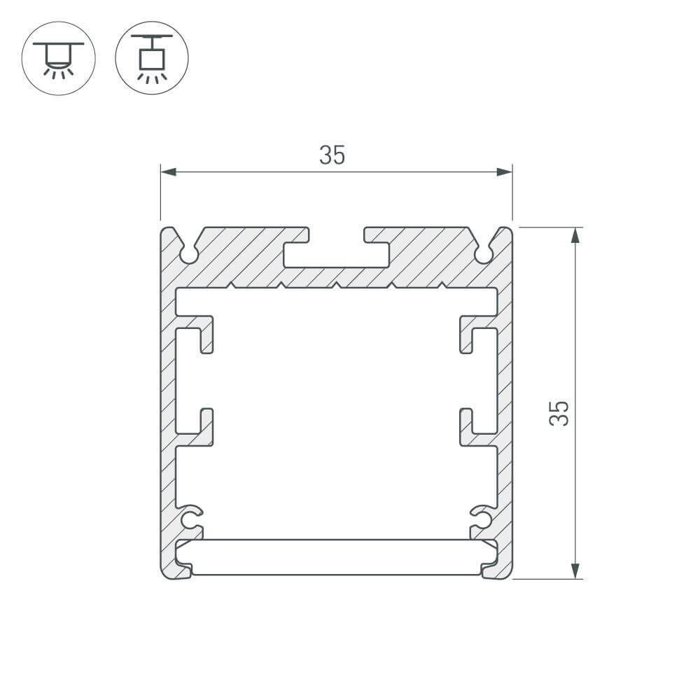 Профиль Arlight SL-ARC 027638