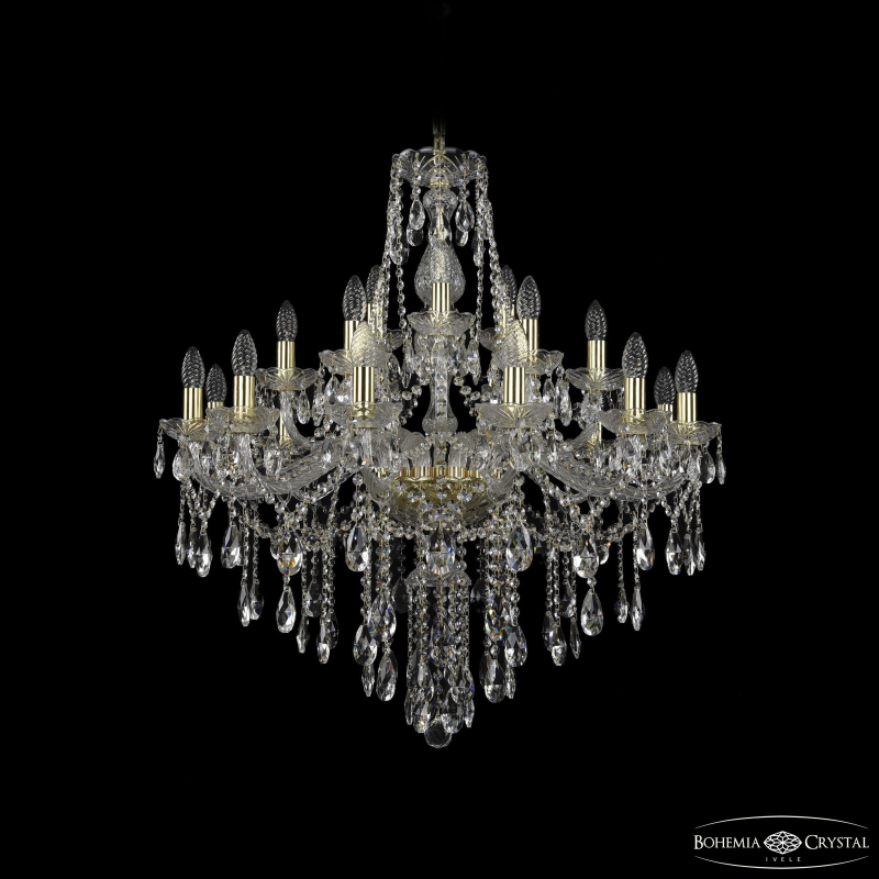 Подвесная люстра Bohemia Ivele Crystal 1415/12+6+3/300 G
