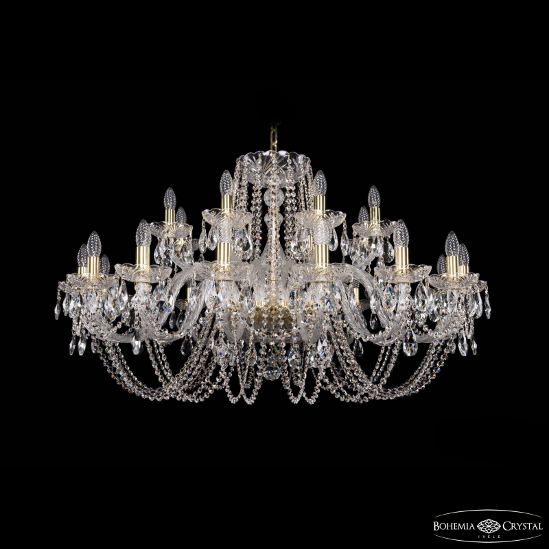 Подвесная люстра Bohemia Ivele Crystal 1402/16+8/400 G