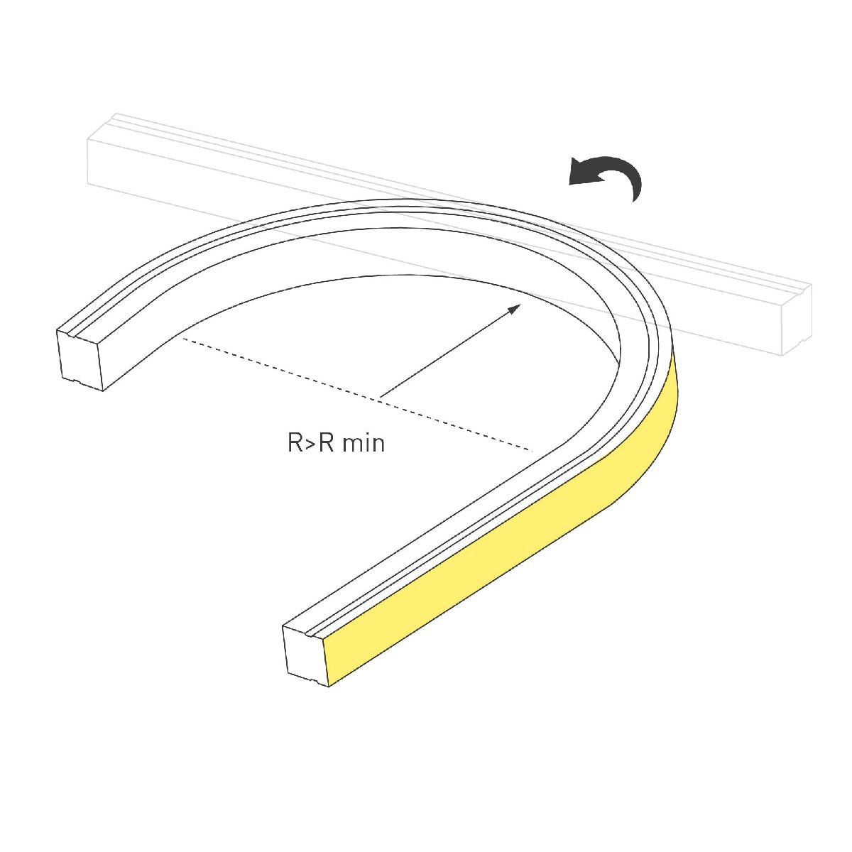 Грейзер Arlight THOR-TOP-B70-10x10mm 24V Warm1900 (15 W/m, IP67, 5m, wire x2) 045316