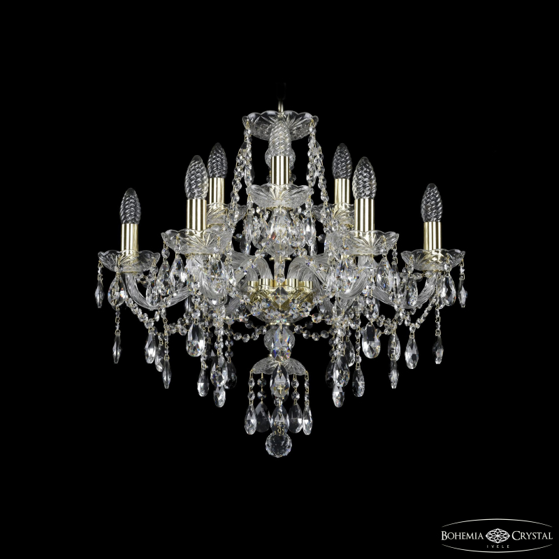 Подвесная люстра Bohemia Ivele Crystal 1415/6+3/200 G