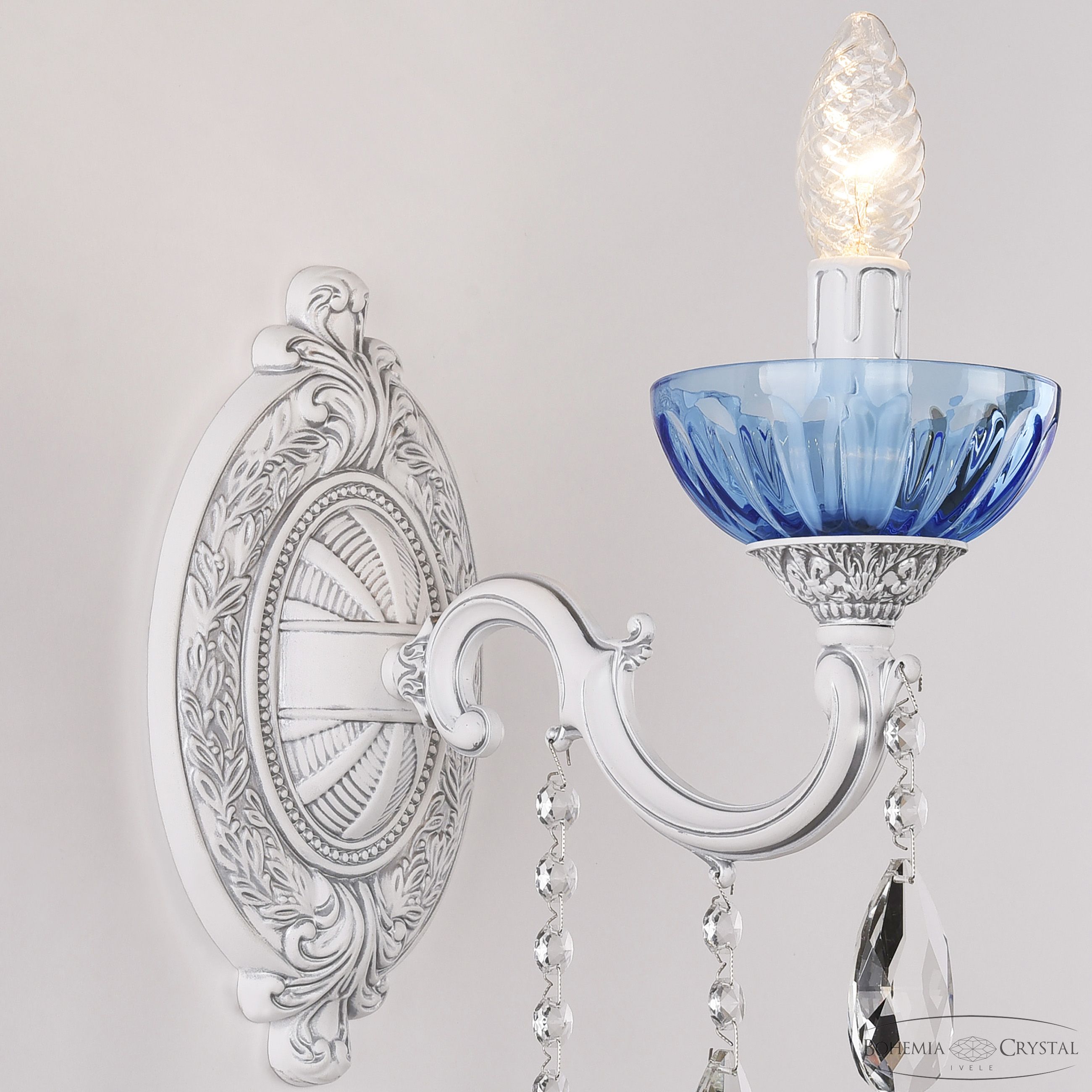 Бра Bohemia Ivele Crystal AL7801B10/1/175 B WMN P Aquamarine/M-1H