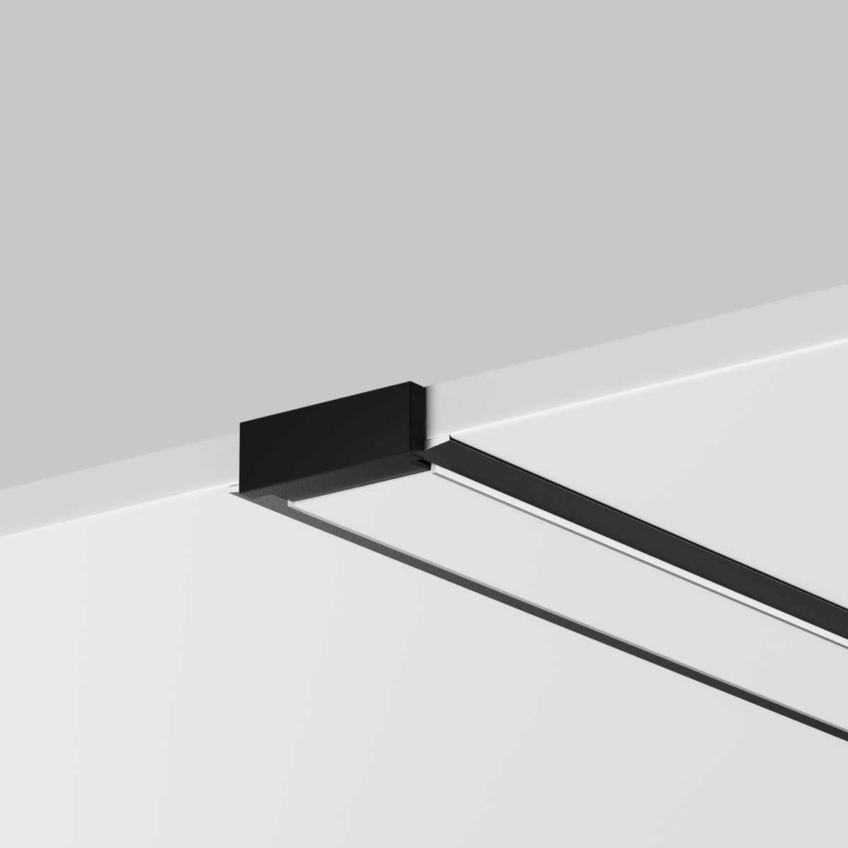 Алюминиевый профиль встраиваемый с накладным фланцем Maytoni Led Strip ALM-004-B-2M 632010