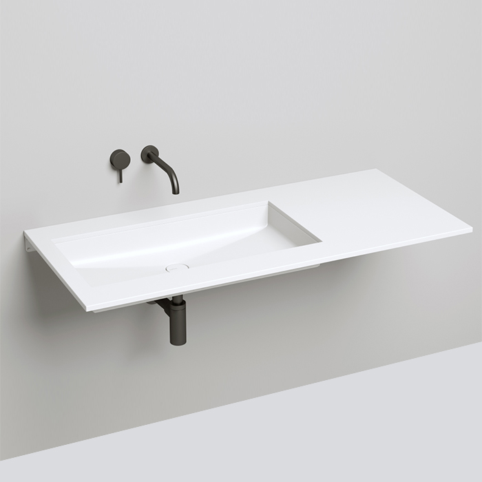 Salini Marea Раковина врезная снизу 75х40х12.9cм, без отв., без перелива, S-Stone, цвет: белый матовый