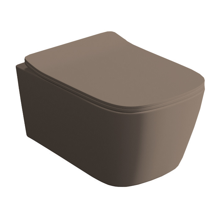 Artceram A16 Унитаз подвесной 36x52см, безободковый, saniglaze, the.reel, цвет: matera
