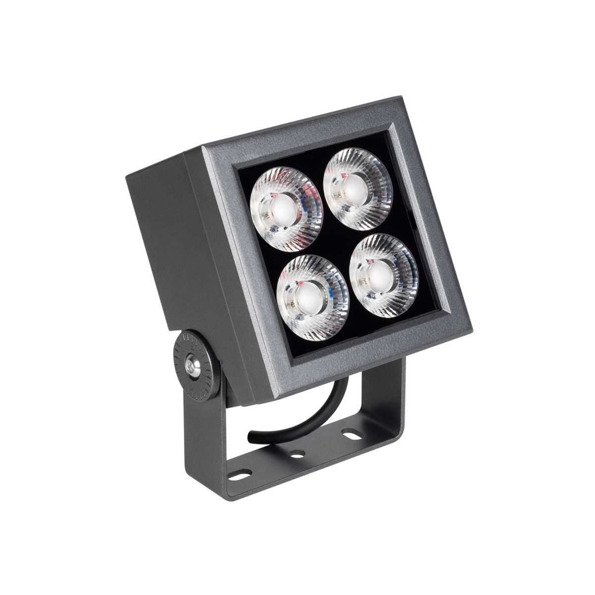 Прожектор Arlight KT-BLOCK-S130x130-15W RGBW-Day (Графит, 36 deg, 24V, DMX512) (IP66 Металл) 063038
