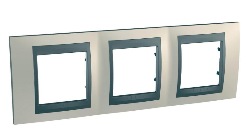 Рамка 3-постовая Schneider Electric Unica Top MGU66.006.295
