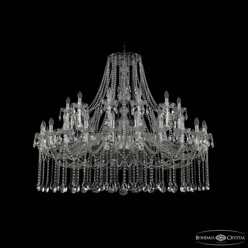 Подвесная люстра Bohemia Ivele Crystal 1413/24+12/530 Ni