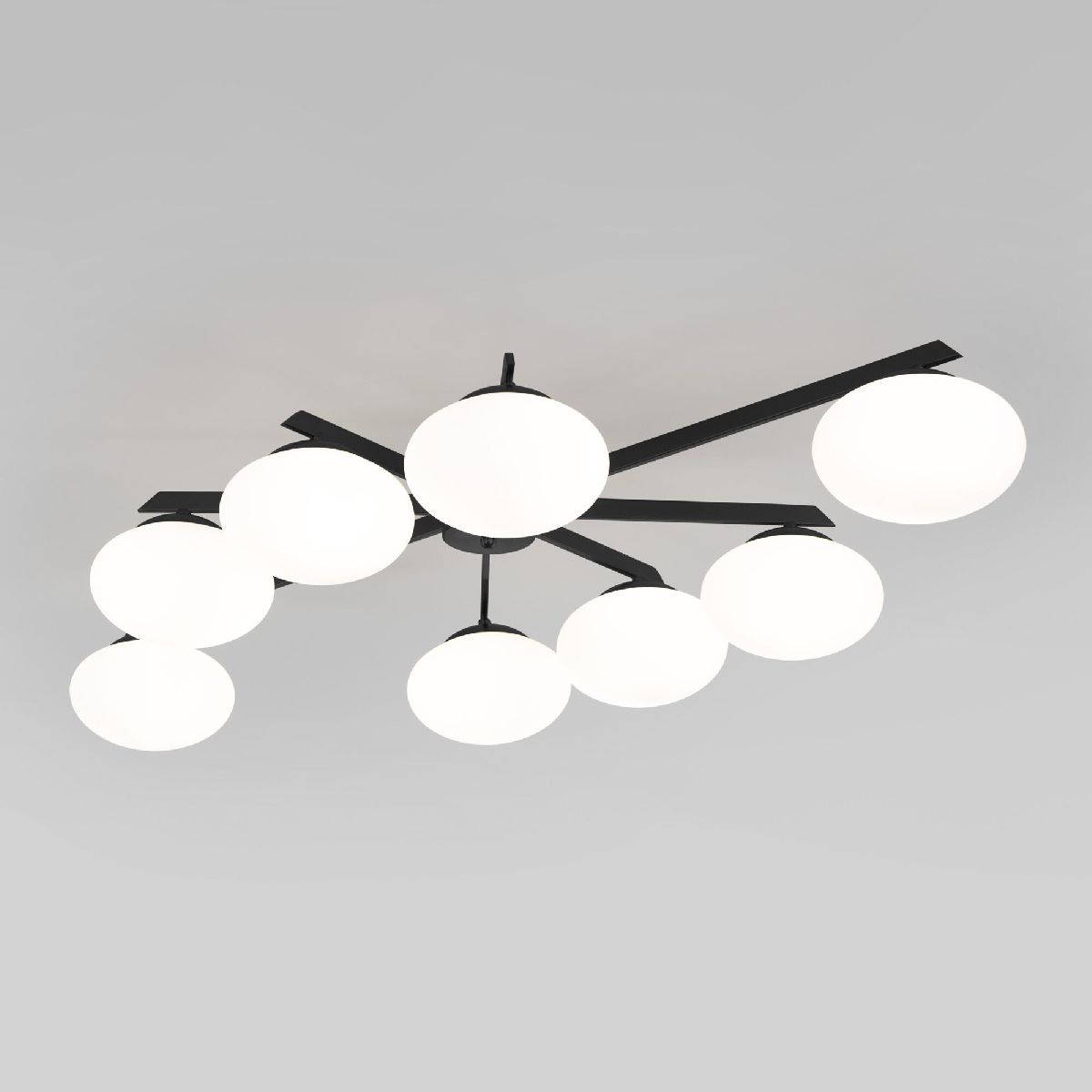 Потолочная люстра Eurosvet Opaline 70220/8 черный Smart a065767