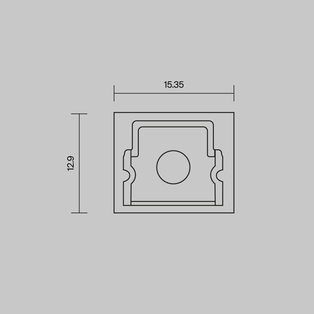 Комплект заглушек для профиля 2630 2шт Maytoni Led Strip ALM-2630-EC 642053