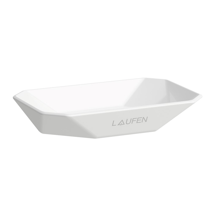 Laufen Home collection Керамическая мыльница 130х85х25 мм TRIO DISH, настольная, цвет: белый